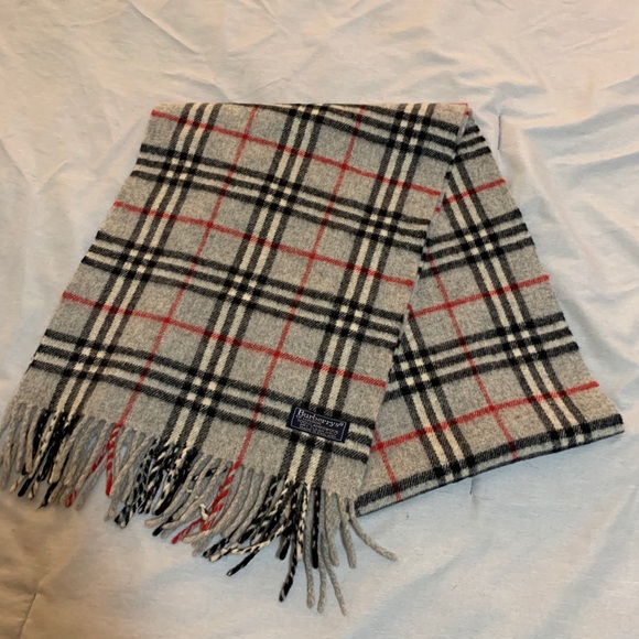 Burberry Lambswool check scarf grey - Picture 5 of 5